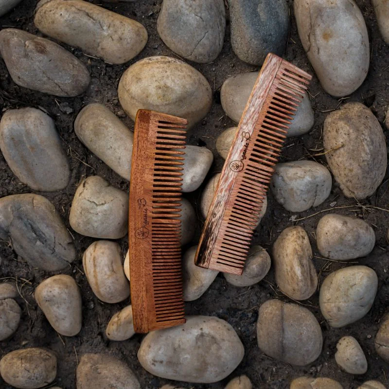 neem comb, organic wood comb, wooden comb, neem wood comb, organic neem comb, organic hair products, detangling comb, dressing comb, wood comb, handmade wood comb,