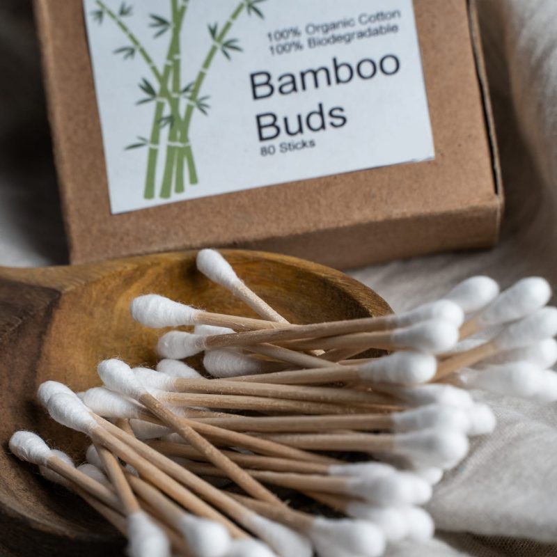 Bamboo Cotton Ear Swabs / Q-Tips