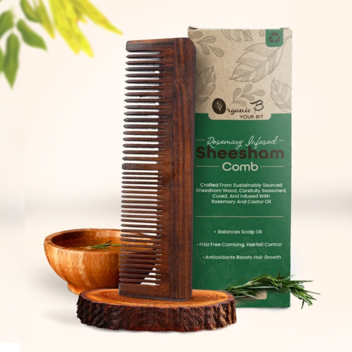 Fragrant & Pure Indian Rosewood Richness Dual Comb