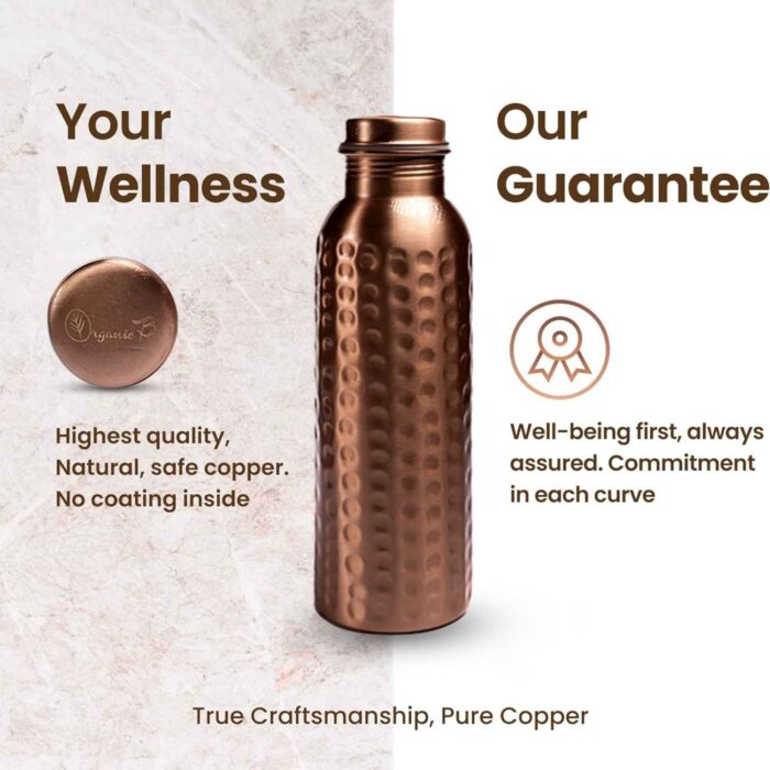 Hammered Copper Water Bottle (949ml)