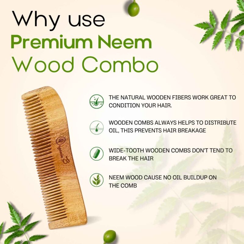 Organicb neem wave shaped comb