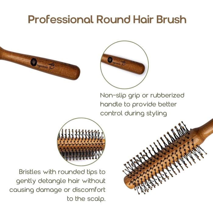 Hair Roller brush wooden