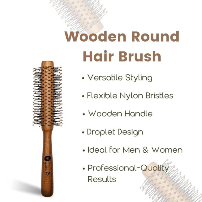 Hair Roller brush wooden