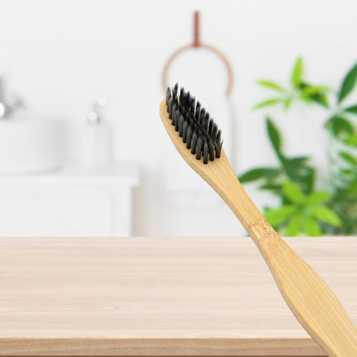 Soft bristles Pure Mao Bamboo toothbrush |Activated charcoal Share ( Pack of 2 )