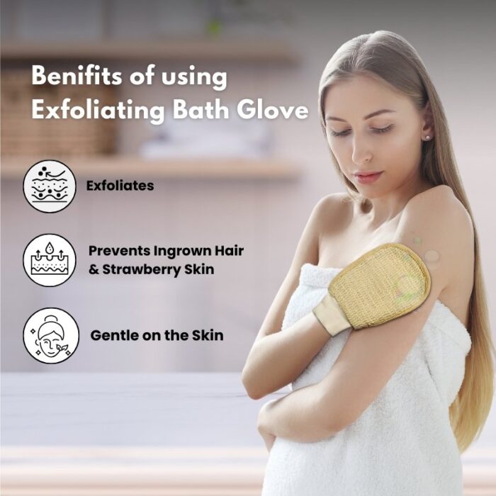 Gentle Exfoliating Bath Glove for Body Cleansing & Scrubbing