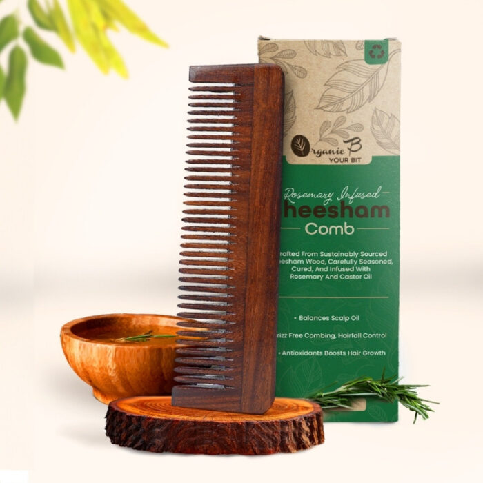 Rosewood widetooth Long Comb