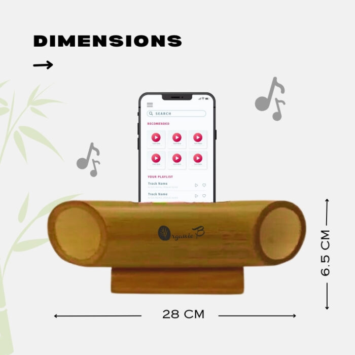 Natural Bamboo Amplifier Speaker | Large