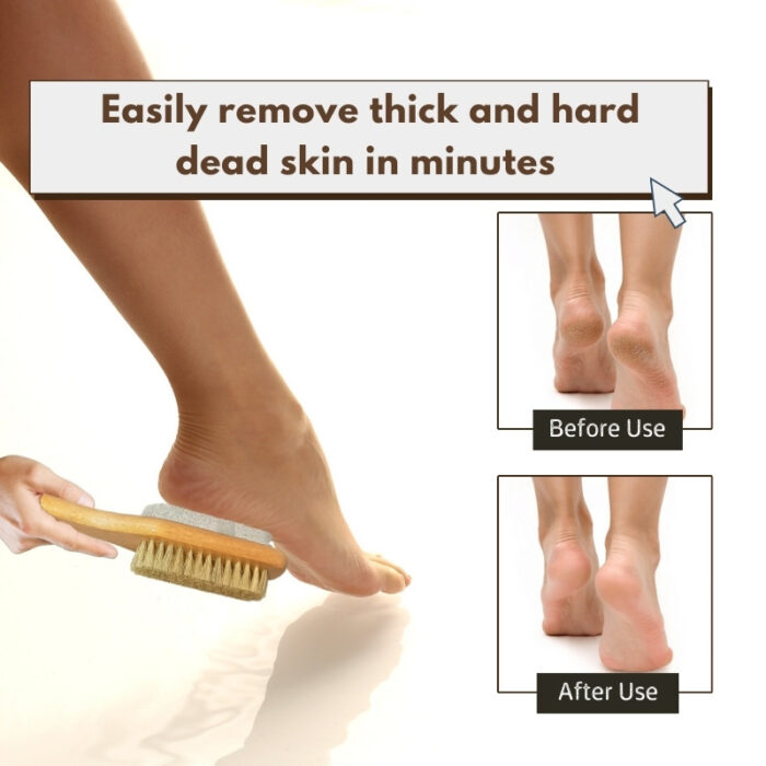 wooden pedicure brush