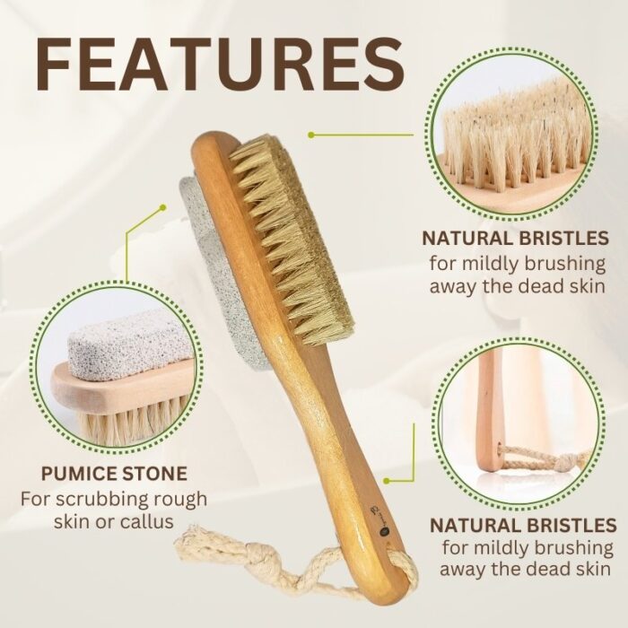 wooden pedicure brush