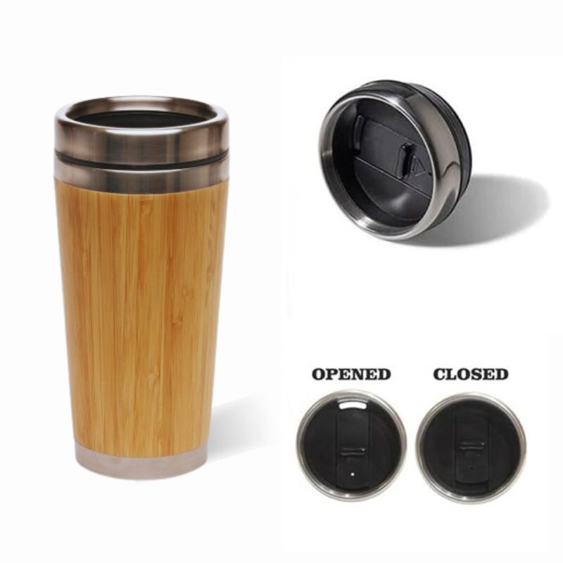 BambooShell Steel Tumbler Coffee Mug